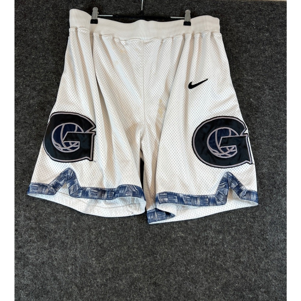 Vintage Nike Georgetown Hoyas Shorts Mens 36 Basketball Team Issue Game Worn 90s